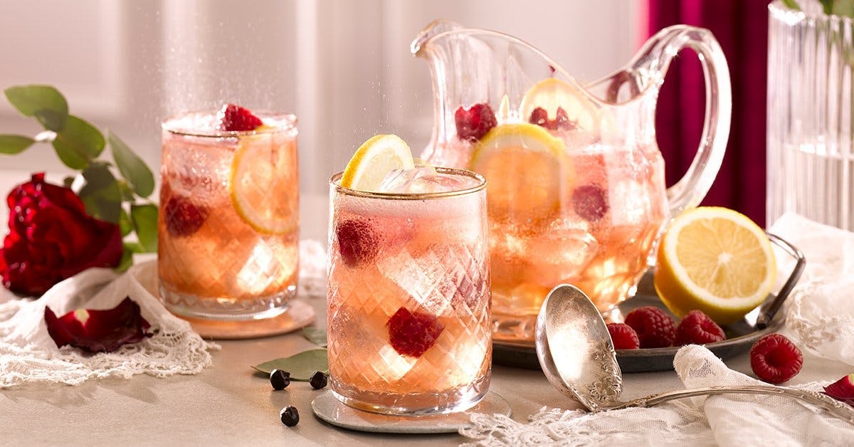 This Sparkling Rosé Gin Sangria is the dreamiest recipe for Galentines Day
