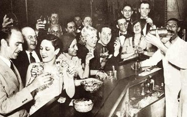 1920s speakeasy bar