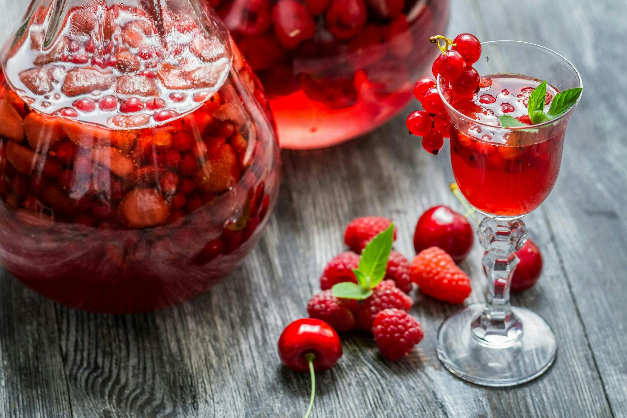 Berry-infused spirits