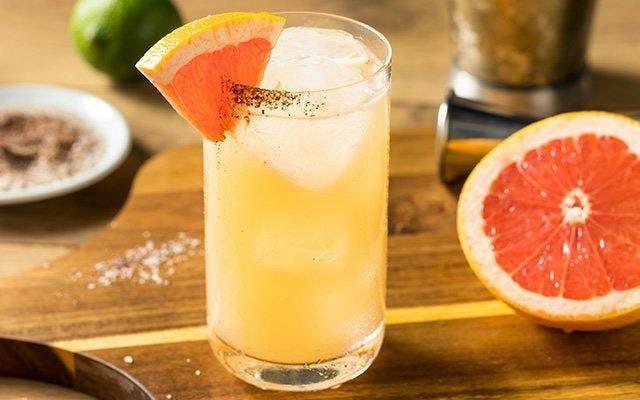 Spicy Paloma cocktail recipe