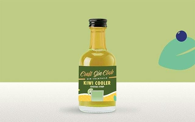 Craft Gin Club's Kiwi Cooler cocktail syrup