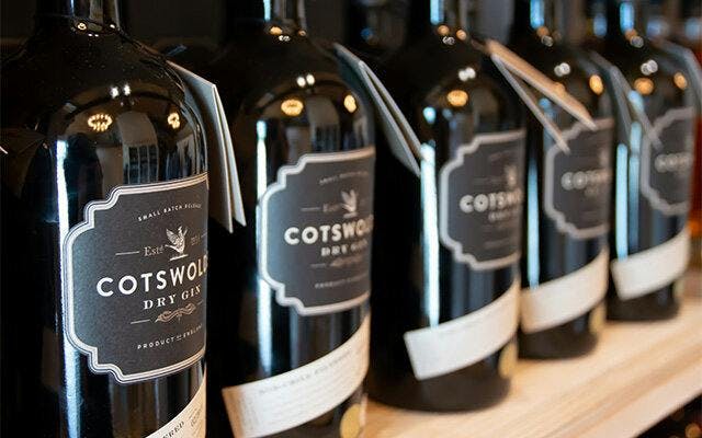 Cotswolds Dry Gin bottles
