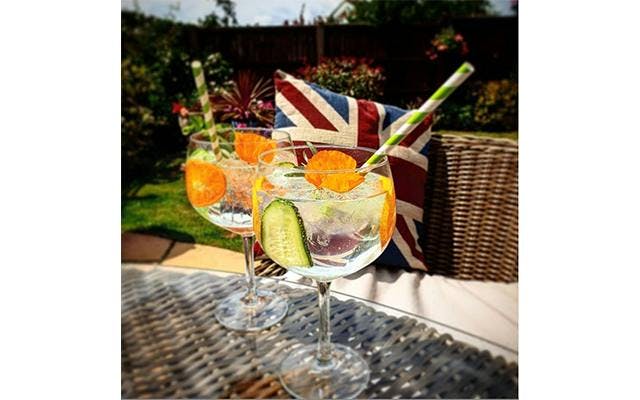 Making the most of the sunshine! Simon H took his Perfect G&amp;T outside for a spot of al fresco sipping!