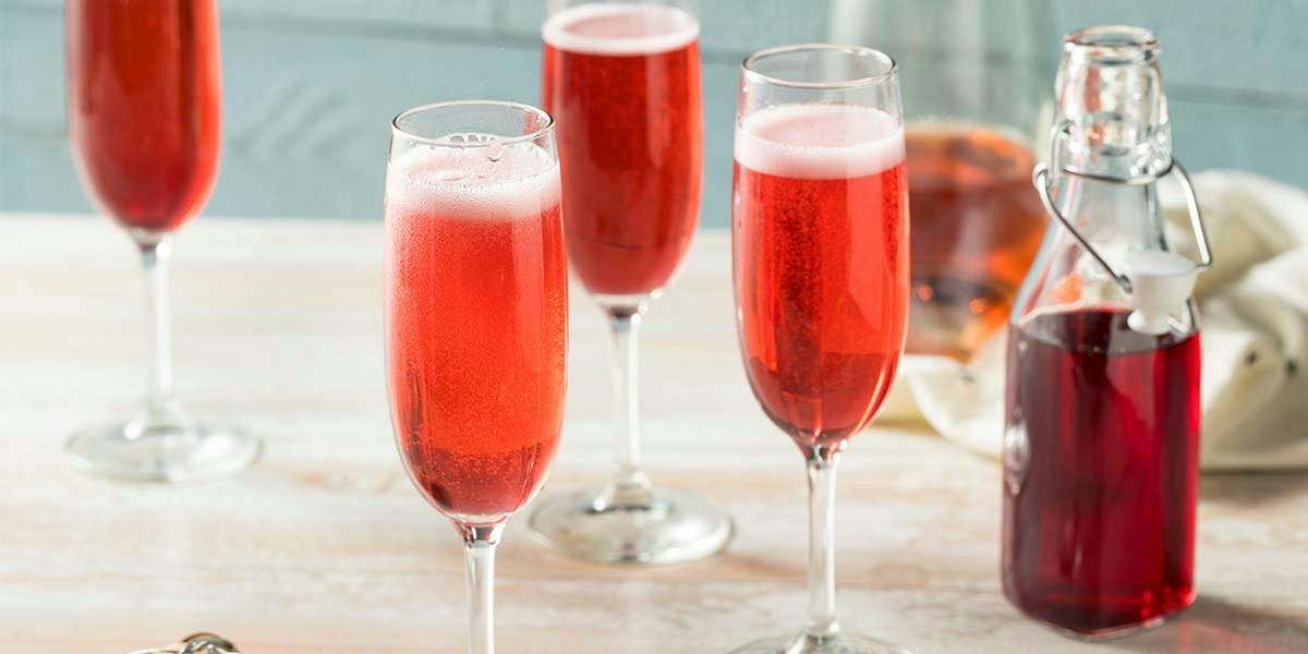 A Damson Gin Royale is a sweet, sparkling cocktail fit for, well, royalty!
