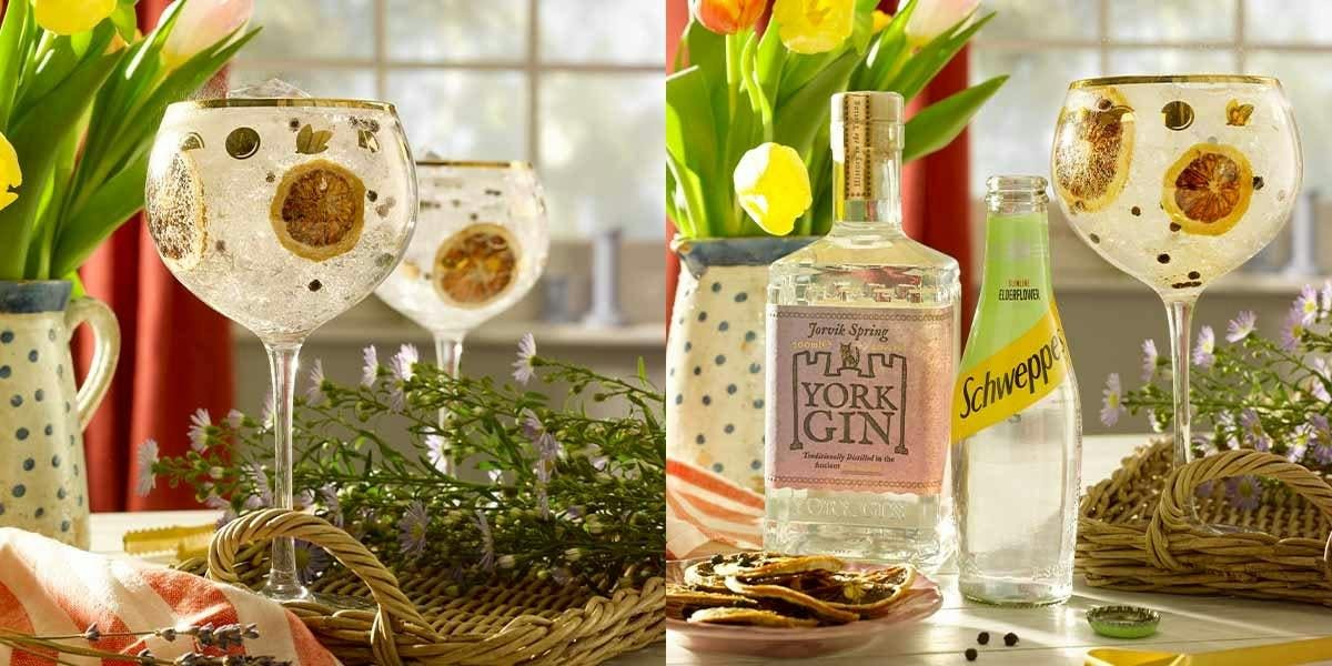 The perfect way to serve York Gin Jorvik Spring!