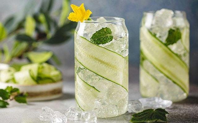 Cucumber, elderflower, apple and gin cocktail recipe