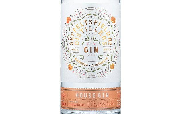 The label of Seppeltsfield Rd Distillers House Gin