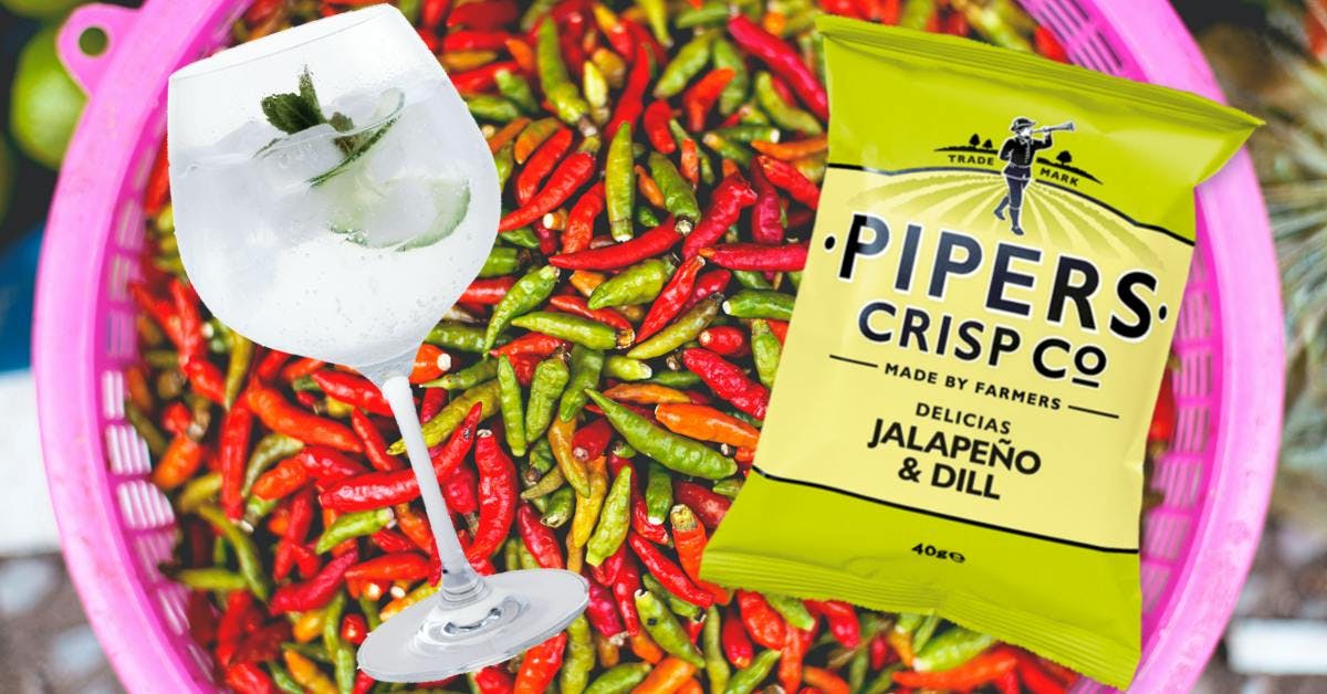 Jalapeno and dill crisps will make your G&T sing!