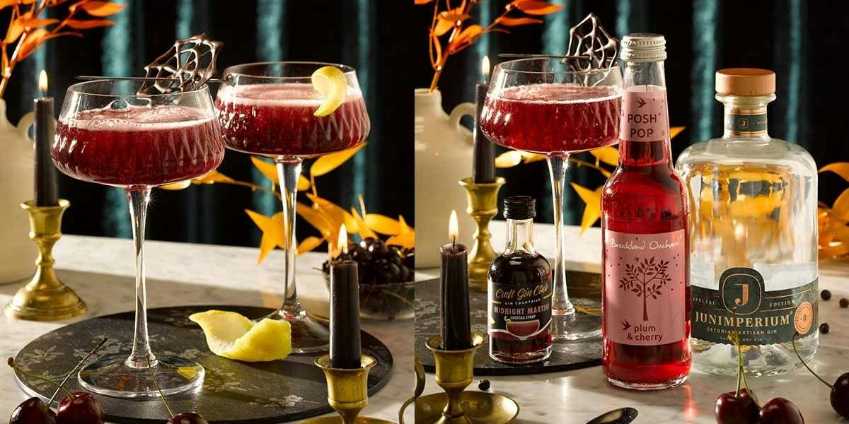 Craft Gin Club's Midnight Martini is the perfect cocktail for autumn and Halloween!