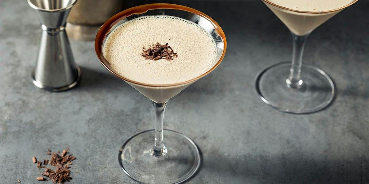 This chilled Double Chocolate & Almond Martini is just what we need right now!