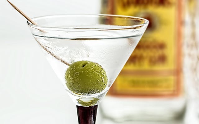 Gin Martini with Olive