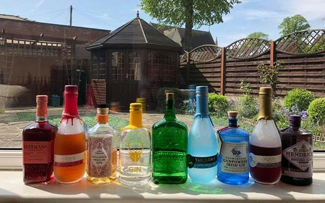 Bright and bold - Kirstie T.’s Gin Bottle Rainbow is certainly making us smile!