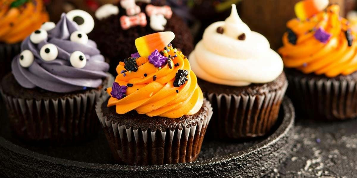 These Ginny Chocolate, Peanut Butter & Amaretto Halloween Cupcakes are for adults only!