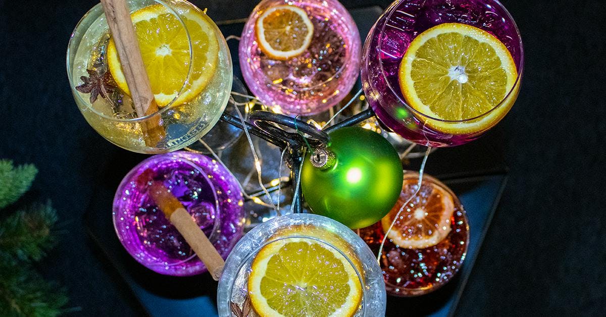 The Best Way To Serve Guests Gin This Christmas Is On A Tree