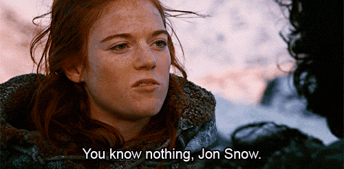 you know nothing jon snow all gins taste the same