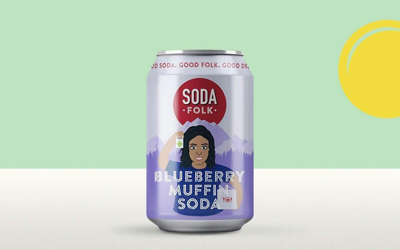 Soda Folk Blueberry Muffin Soda