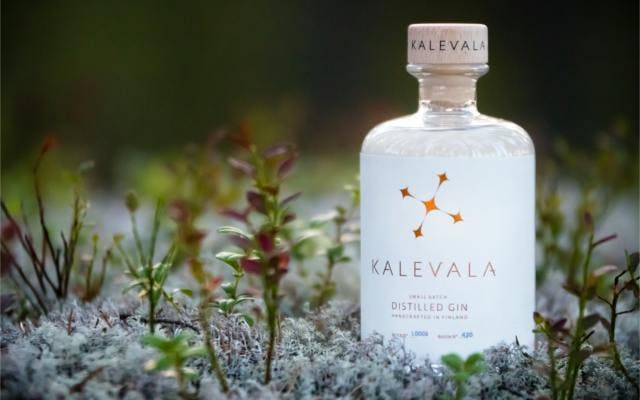 Kalevala gin in floral botanicals
