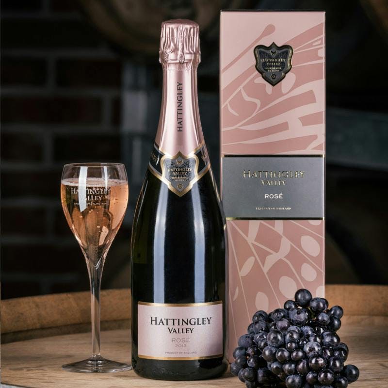 Hattingley Valley English sparkling Rose with box