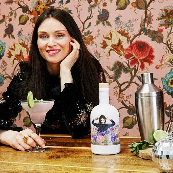 Sophie Ellis Bextor with her Pink Marmalade Gin