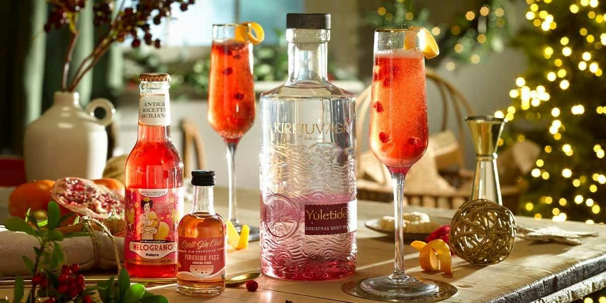 Craft Gin Club's Fireside Fizz has touches of pomegranate, spice and all things nice - it's the perfect Christmas cocktail recipe! 
