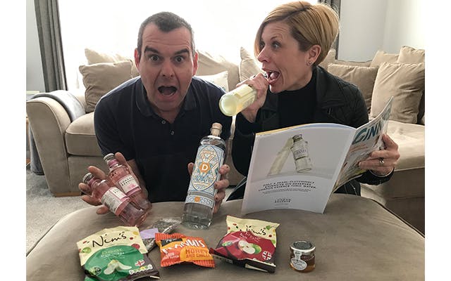 Rob S. and his wife, Sarah, were VERY excited to receive April’s Gin of the Month box! Weren’t we all!