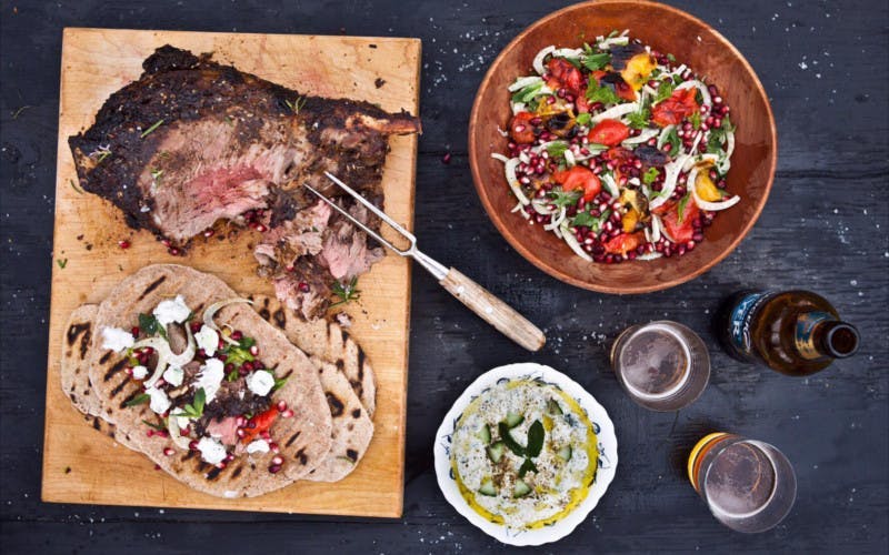 Large flatbreads lamb and gin recipe
