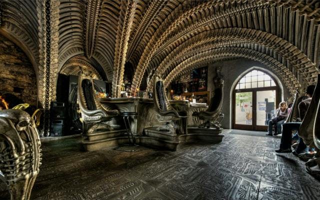 museum h.r. giger bar switzerland gin and tonic bar