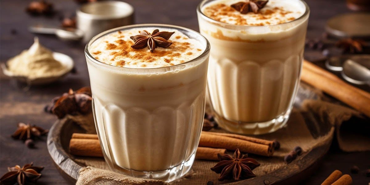 This gin-laced Winter Spice Latte is perfect for cosy days inside!