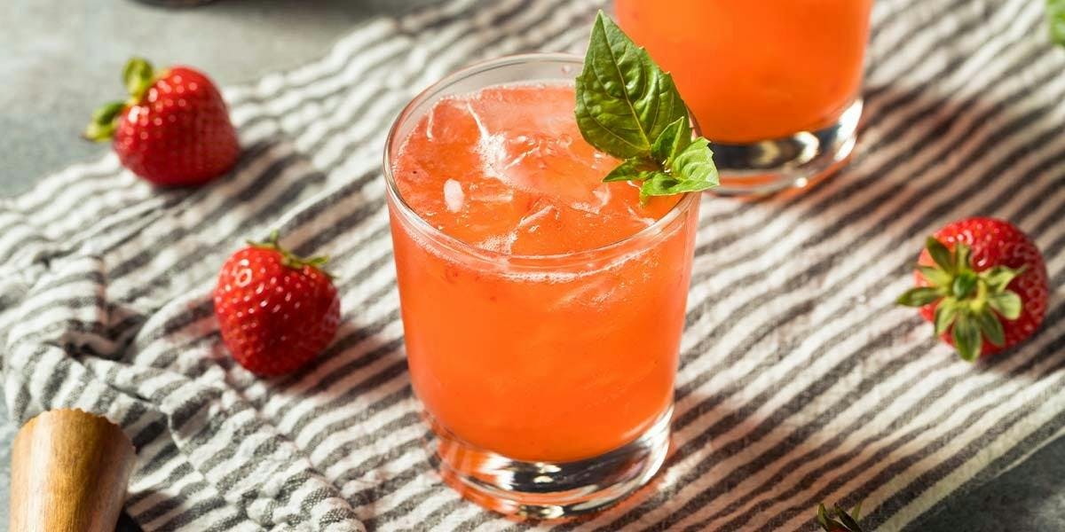 Mixing strawberry, Thai basil and gin, this cocktail recipe is oh-so-light and refreshing!