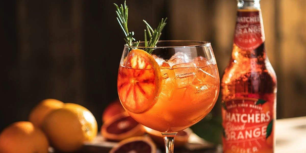 We are in love with this gin and Thatchers Blood Orange Cider cocktail recipe! 