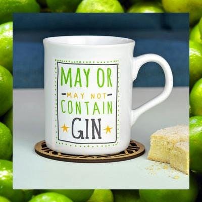 may or may not contain gin mug