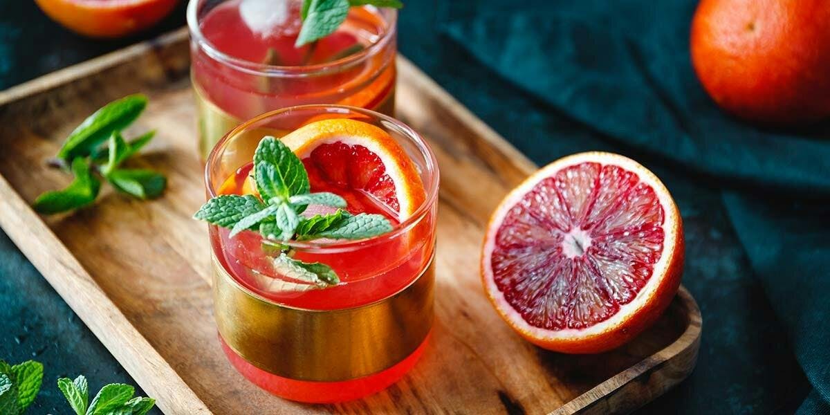 You need to try this gin, cherry and blood orange cocktail!