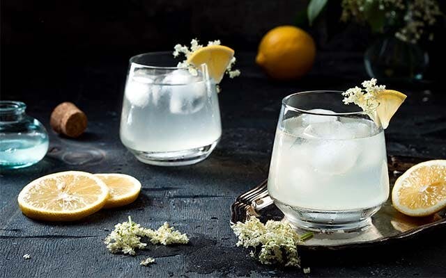 Gin and elderflower makes for a delicately floral tipple
