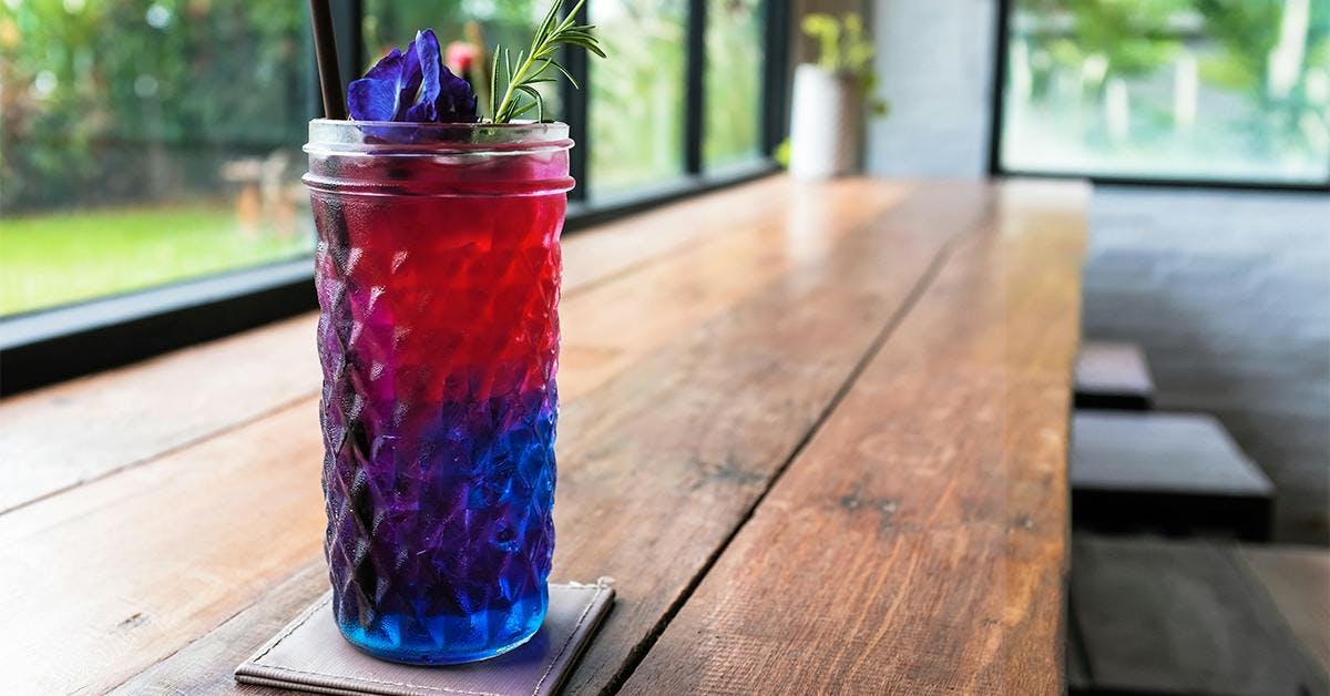 Celebrate the iconic superstar Prince with this Purple Rain gin cocktail!