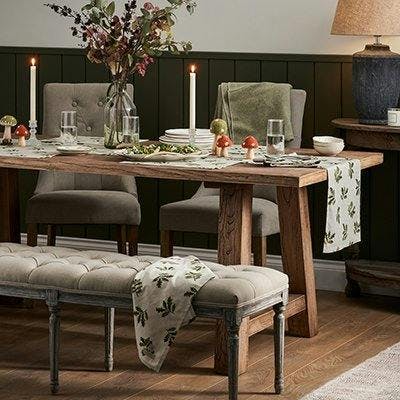 A beautifully set dining table with a range of items from lifestyle brand Sophie Allport