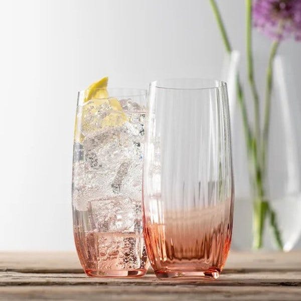 Briena 500ml Highball Glass Pink Cocktail Glass