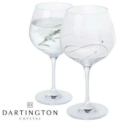 Glitz Gin and Tonic Copa Glasses Pair Dartington Crystal