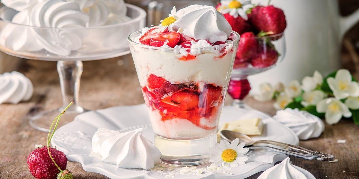 How to make Eton Mess with gin, Cointreau and balsamic vinegar-soaked strawberries!  