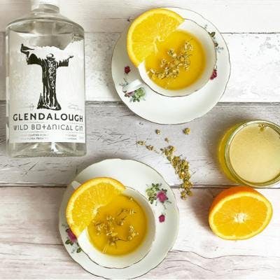Glendalough gin and panacotta teacup