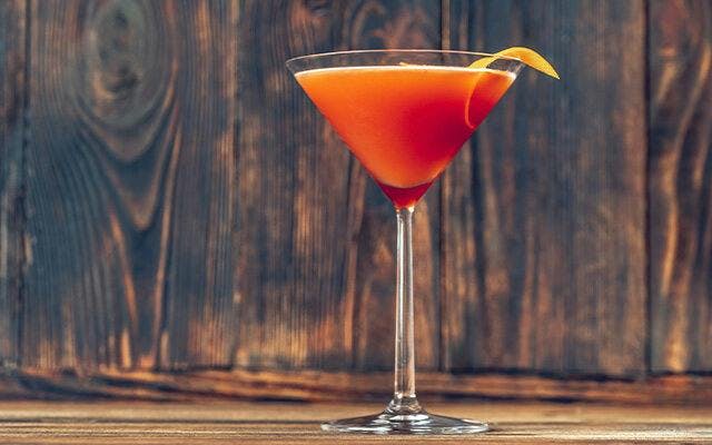 Blood Orange Gin cocktail recipe - martini