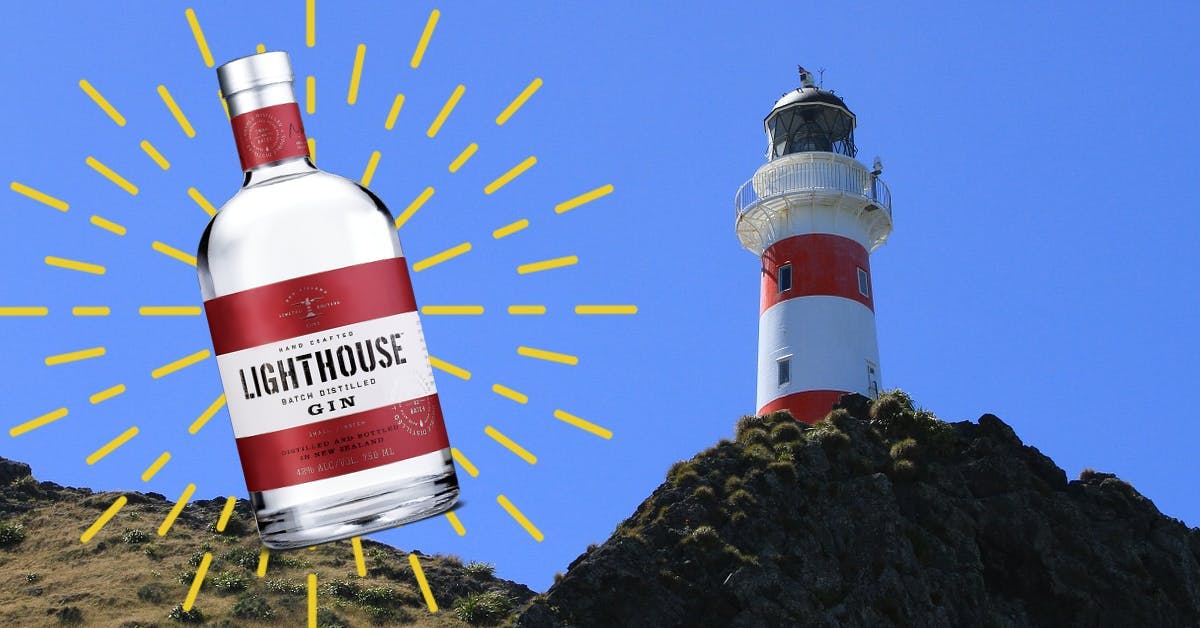 Lighthouse Gin with Cape Palliser Lighthouse