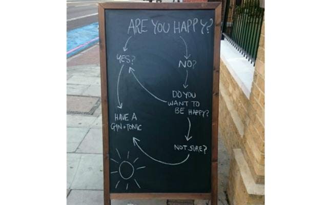 funny pub chalkboard