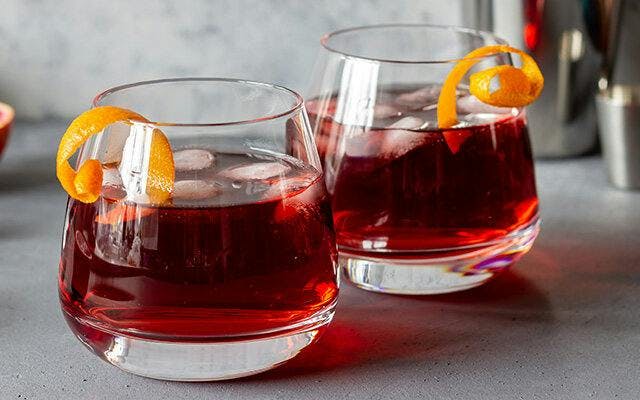 Deep Negroni wine gin cocktail