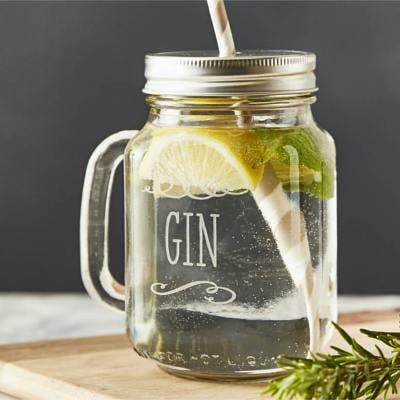 Personalised Gin Mason Jar