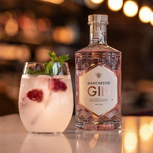 Manchester Gin Raspberry Infused pink gin to buy