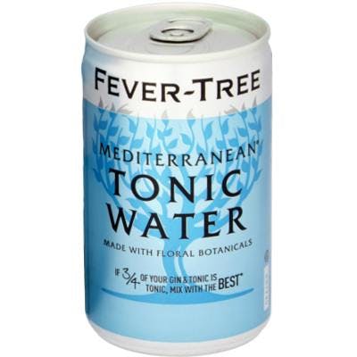 Fever tree Mediterranean tonic water can