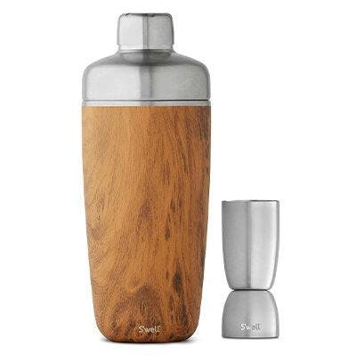 Wood cocktail shaker