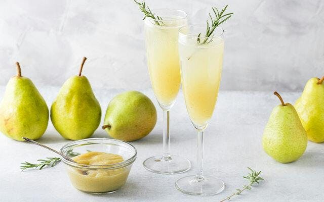 Pear, gin and sparkling wine cocktail recipe.jpg