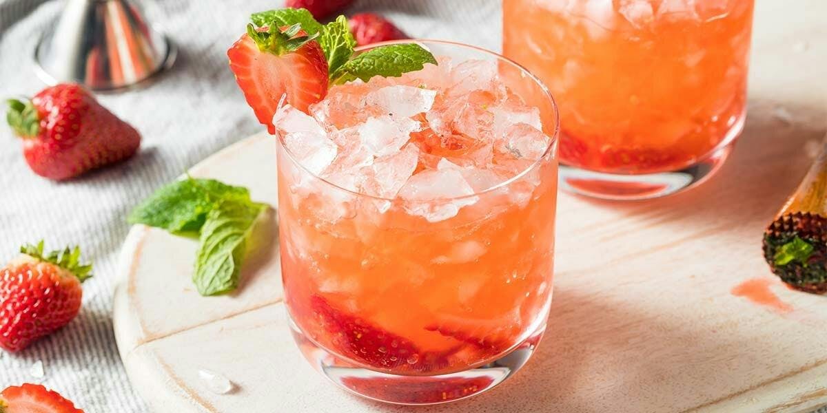 This refreshing Strawberry Gin Mai Tai cocktail is like the happy marriage of Britain & Brazil in a glass!