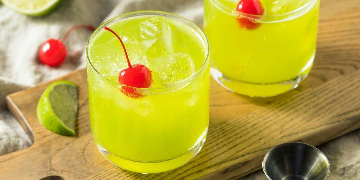 This fabulous green cocktail is a stunning mix of gin and Midori - you need to give it a go!